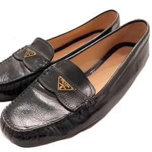 Prada Patent Leather Flats 40